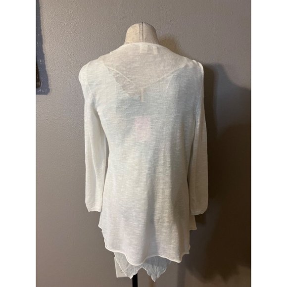 Anthropologie MOTH Cardigan Sweater Medium White - Picture 4 of 12